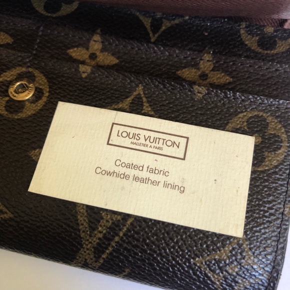 Louis Vuitton Sarah Monogram Leather Wallet Authentic with flaws Made in Italy - Picture 8 of 14